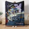 Custom Name Ghostbusters Adventure Night blanket for Couch & Bed, Plush Cozy Fuzzy Blanket Super Soft & Warm Blankets for Fall and Winter. 0908156