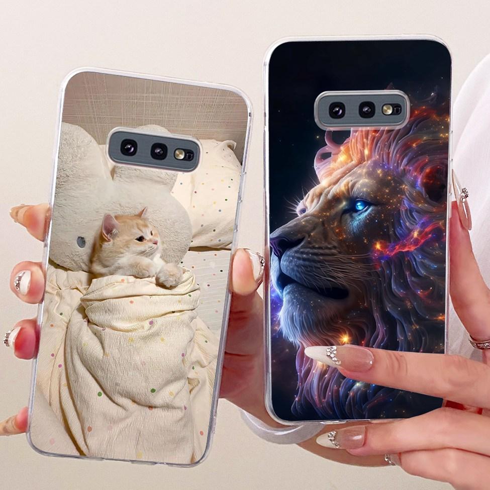 5.8'' Cover For Samsung S10e Case SM-G970F Clear Cute Kawaii Fashion Butterfly Funny Painted Casing For Samsung Galaxy S10e
