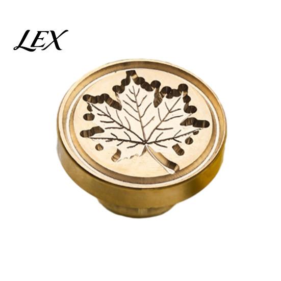 Handmade Stationery Accessory Wax Seal Stamp, Vintage Plant Pattern Head, Durable Flower Embossing Stamp Copper Head Replacement, for Envelope