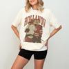 Vintage Hockey Heated Rivalry T-shirt Summer Men's and Women's Loose and Breathable T-shirt Top