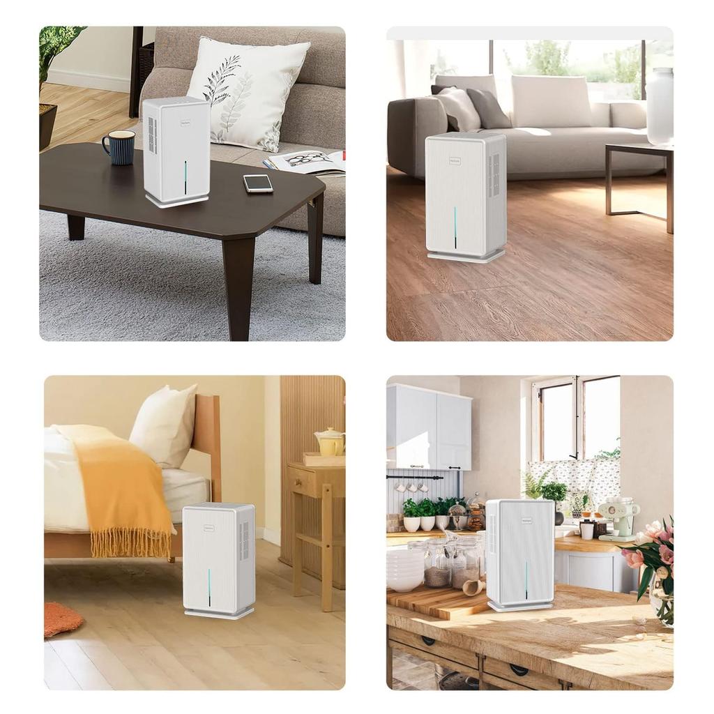 Heshare Energy Humidity Rainy Season Room Water Filling Automatic 7 Color Peltier Peltier Water Level Window Included Dehumidifier, Compact, 3000ML,