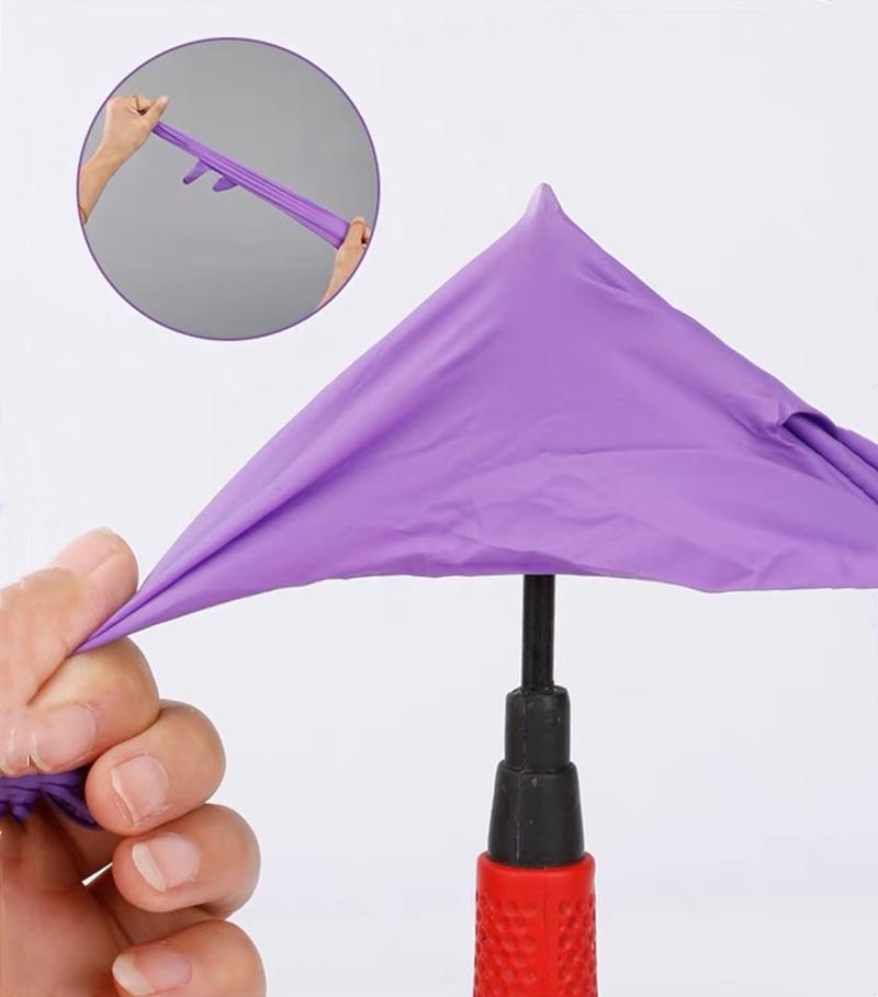 20/50/100PCS Purple Nitrile Gloves Disposable 5Mil Anti-Slip Gardening Gloves Textured Grip Cleaning Working Protictive Gloves