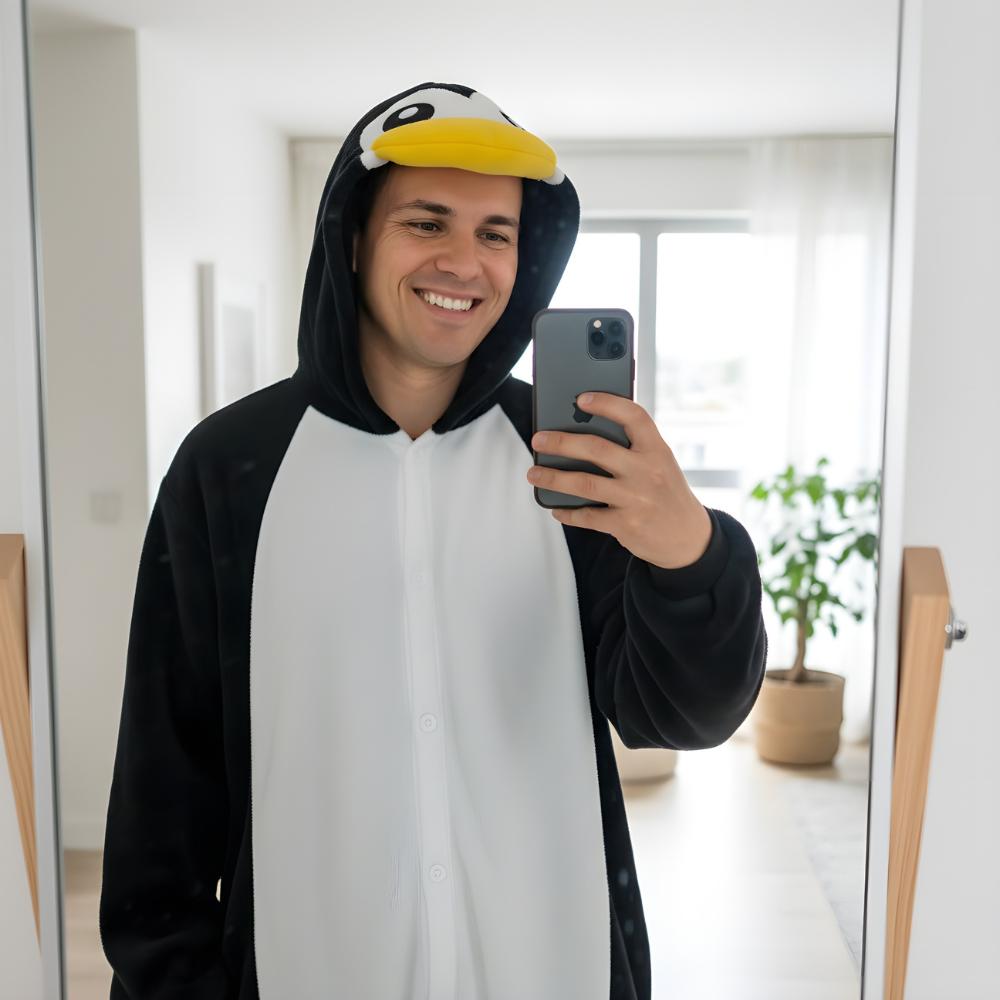 Piżama Onesie Kigurumi Kostium Przebranie Pingwin L: 165-175Cm