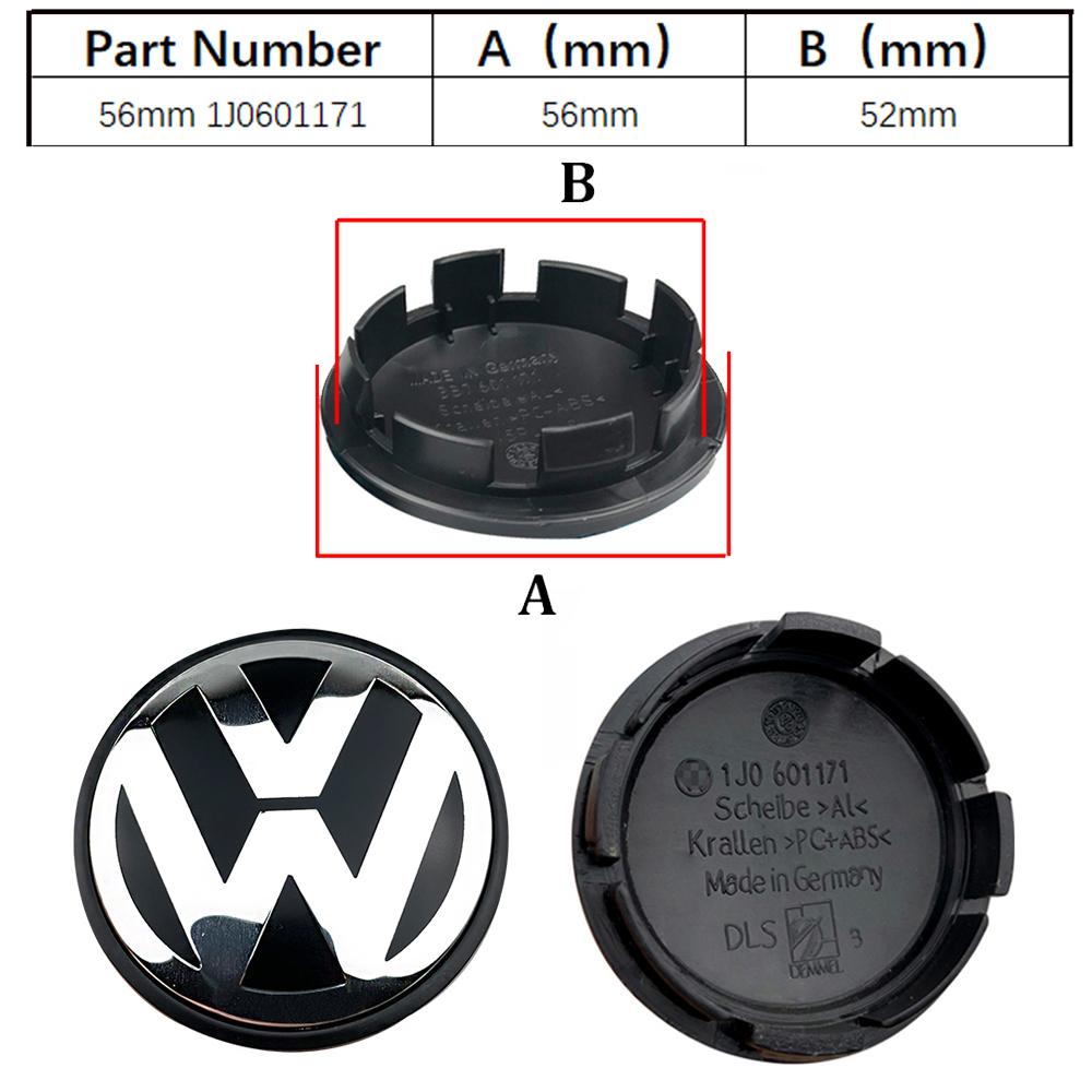 lijk1 65mm 4pcs Volkswagen Wheel Center Hub Caps 56mm 70mm wheel cover accessories for VW Golf 4 5 6 7 Polo Passat B5 B6 B7 Touran CC