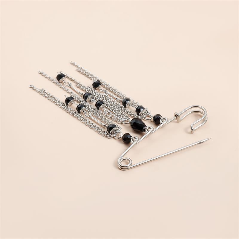 Элегантная брошь-кисточка с жемчужной цепочкой, модная женская одежда, декор, аксессуары, ювелирная булавка, булавки для регулировки талии брюк, подвеска для сумки, подарки