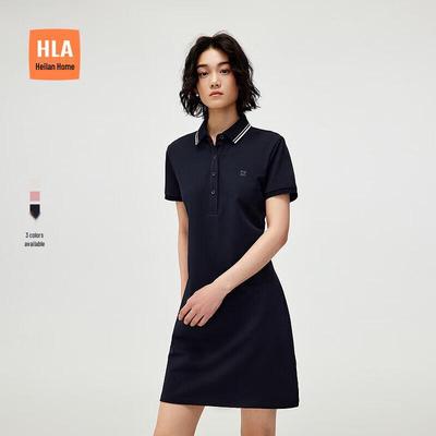 Женское летнее дышащее платье-поло HLA