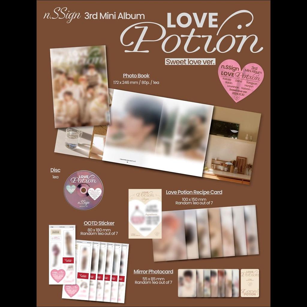 n.SSign Love Potion 3-й мини-альбом (Сладкая любовь / Роковая любовь вер.)