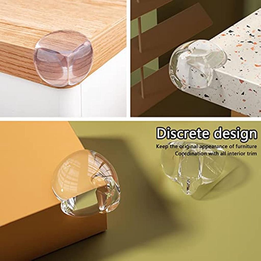 20 шт. Детские защитные уголки для столов и мебели, прозрачные защитные уголки для защиты от ударов для младенцев и детей