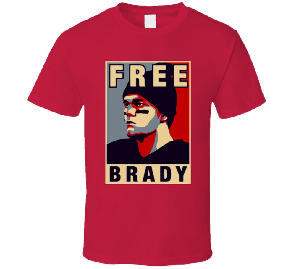 Free Brady Patriots Football Twitter T Shirt Mens Womens Tees Top