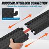 3 PCs Drop Over Cable Cover Ramp, 2,000 lbs/axle Load Capacity, Heavy Duty Cable Hose Protector Ramp, Floor Cord Cover for High Walking Traffic Areas