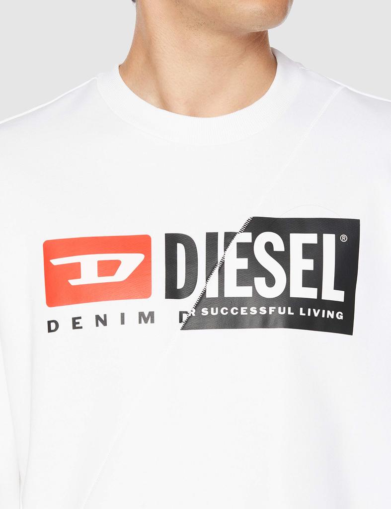Свитшот с логотипом A003490IAJH L Белый 100 [Diesel] Мужской
