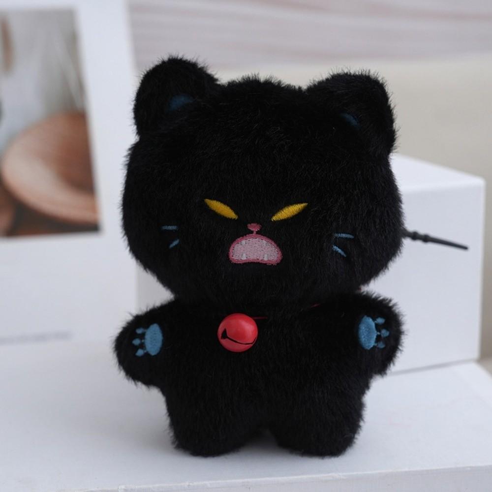 Stuffed Cat Doll Pendant Bell Cat Plush Pendant Doll Keyring Cat Plush Toy Keychain Birthday Gifts