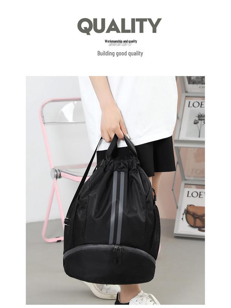 Спортивный рюкзак большой вместимости: Баскетбол, Плавание, Спортивная сумка с разделением на сухое/мокрое