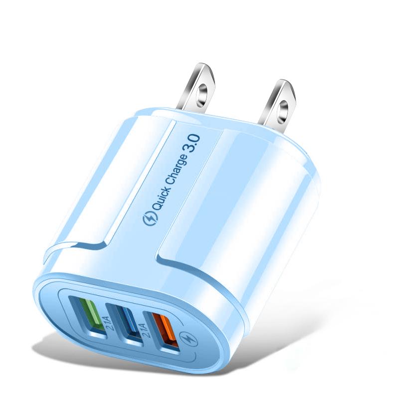 Быстрая USB зарядка для телефона 3A Адаптер Quik Charge 3.0 для iPhone 13 12 11 Pro Samsung Xiaomi Redmi Настенные зарядные устройства Вилка EU/US