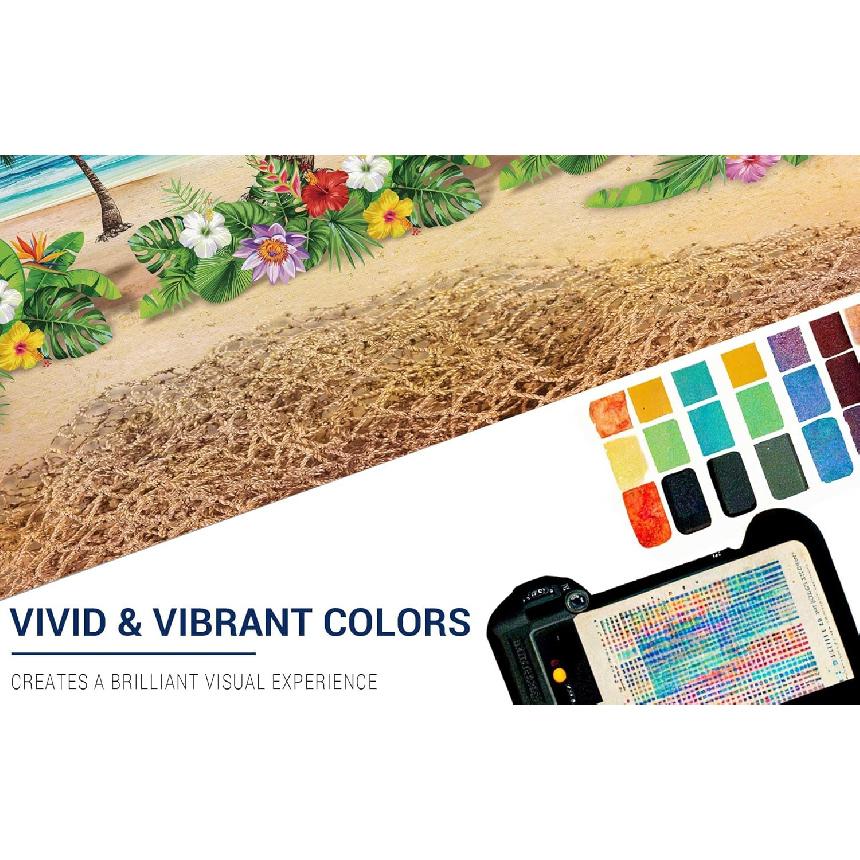 Allenjoy Summer Beach Ocean Photography Backdrops Blue Sky Seaside Surfboard Tropical Palm Trees Luau Kids Girl 1st Birthday Party Decor Banner Baby