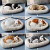 Дышащая Кошка Симуляция Модель Кошки Украшения Плюшевая Спящая Собака Украшения для Дома Реквизит для Фотографии Поделки Оптом
