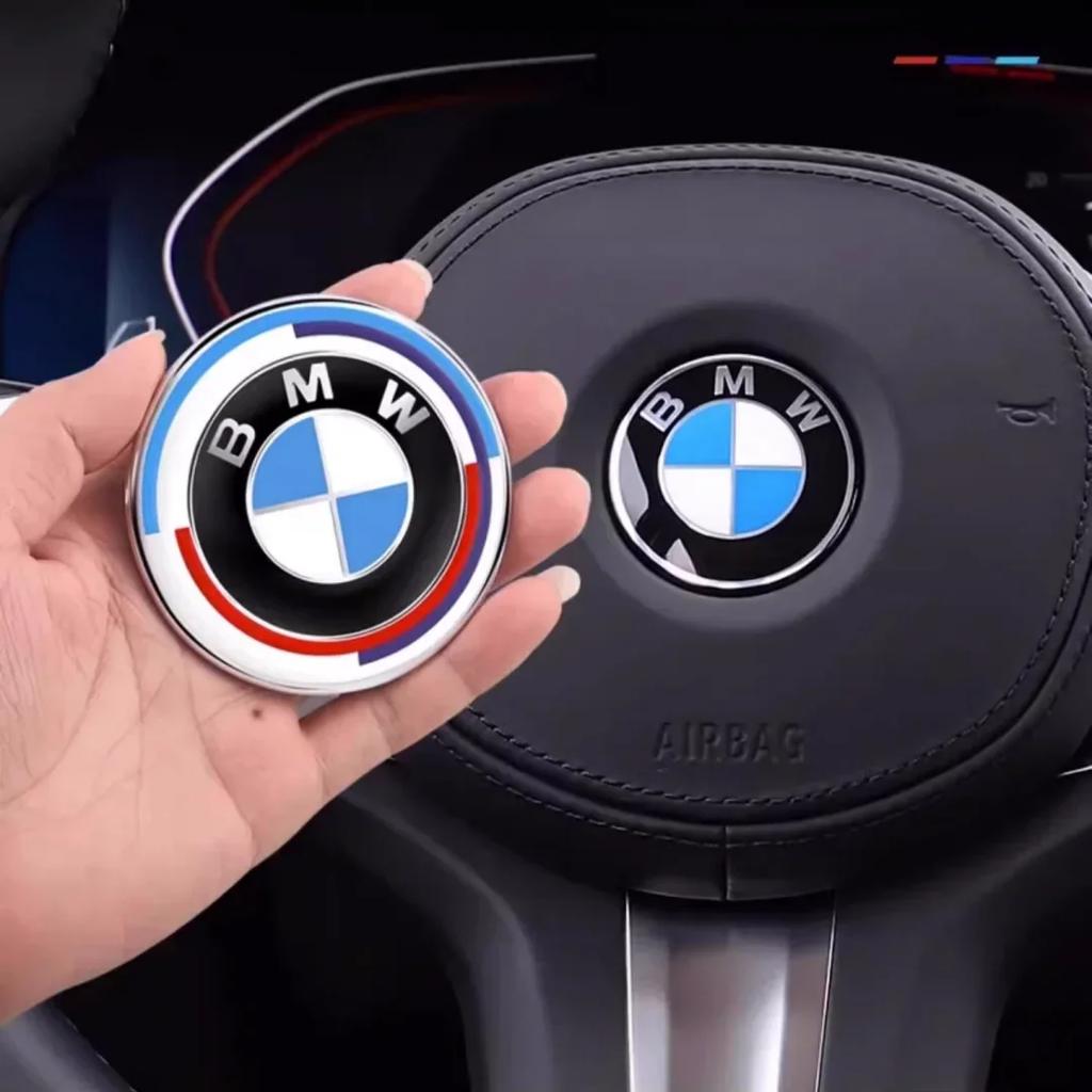 2025 Горячий 1 шт. 46 мм Значок-эмблема на руль автомобиля Наклейка Для всех серий BMW E36 E46 E53 E90 E60 E61 E93 E87 X1 X3 X5 X6 F30 F2