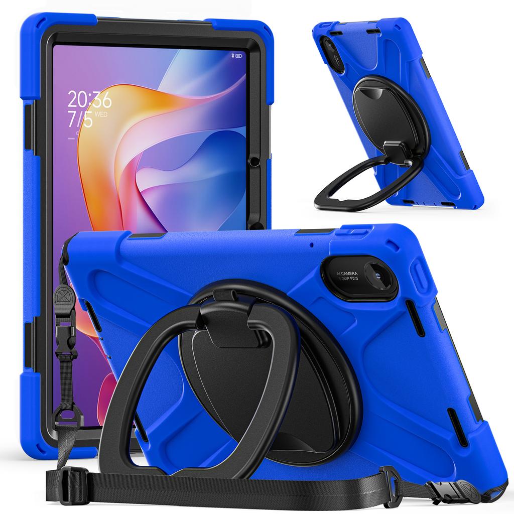 Rotating Rugged Case for Xiaomi Redmi Pad 2 2025 11.0" 25040RP0AG 25040RP0AI Hybrid Stand Cover with Handle Grip Shoulder Strap