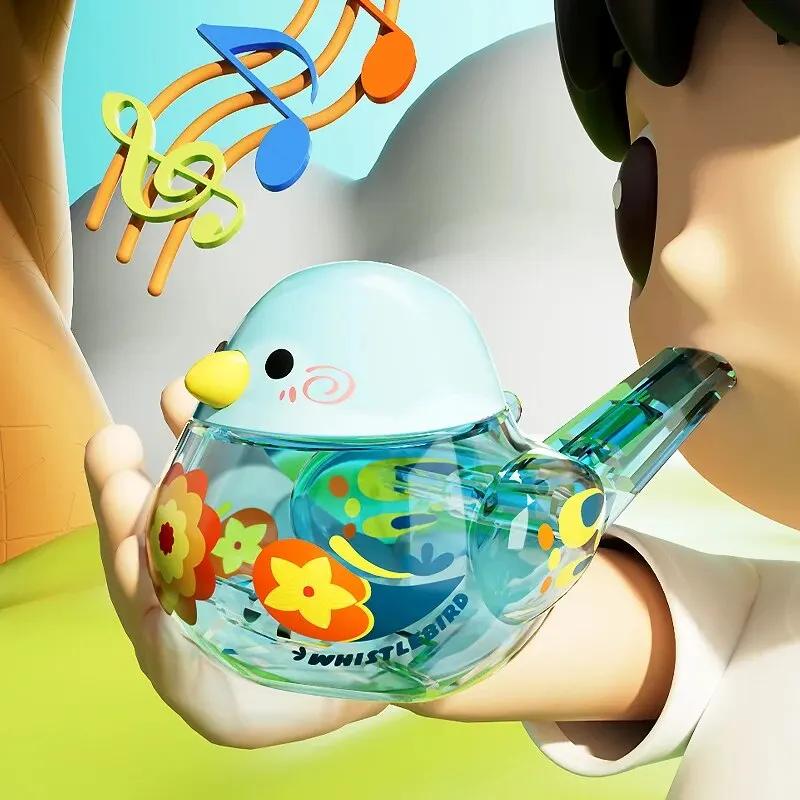 Bird Water Whistle ABS Material Colorful Bird Water Whistle Pipe Bird Pipe Funny Toy for Kids Birthdays Gifts Accessories