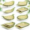 JINMEILI Melamine Faux Bamboo Serving Tray