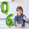 16-дюймовый светло-зеленый 0-9 цифровой алюминиевый фильм для дня рождения, креативное украшение, декоративная упаковка
