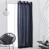 TODAY Eyelet Curtain - 140x240cm - 100% Cotton - Navy