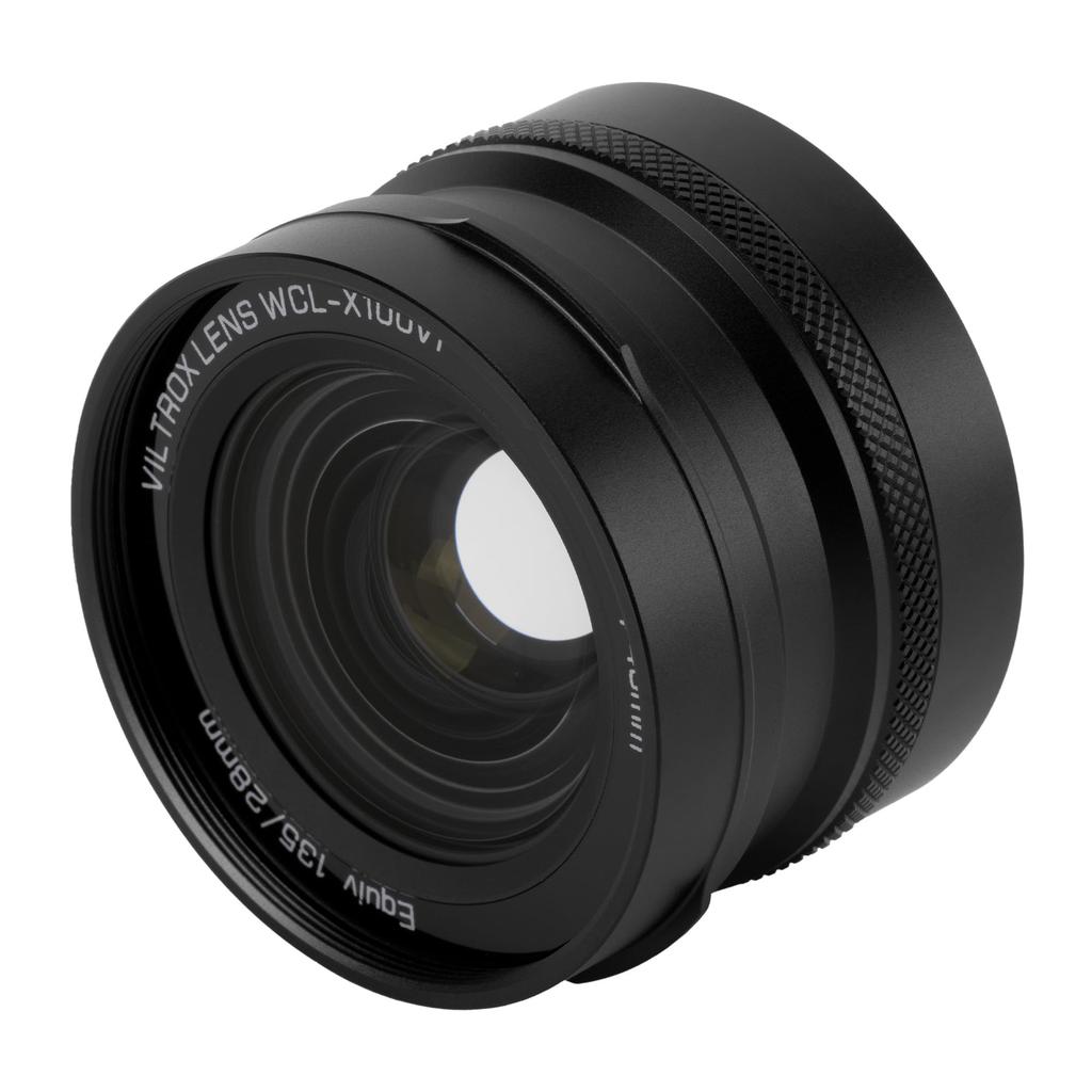 VILTROX Conversion Lens for FUJIFILM 49mm Lens Designed for Fujifilm Black 0.8x Wide-Angle X100, X100VI/X100V/X100F, (WCL-X100VI)