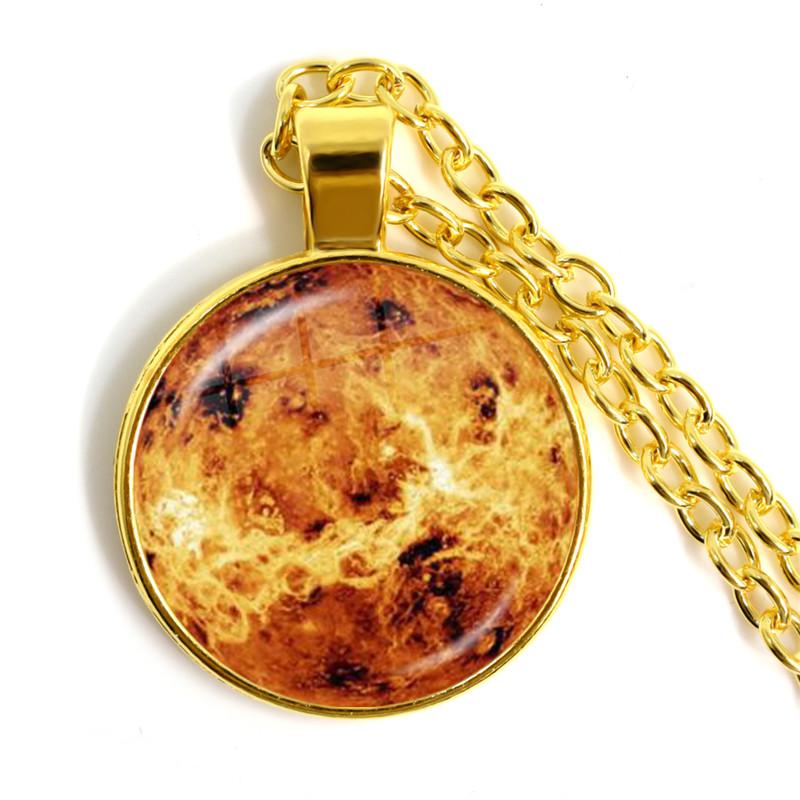 Серебряное ожерелье с подвеской в виде планеты Солнечной системы, ожерелье с подвеской в виде галактической туманности, Вселенские украшения для женщин и мужчин, Подарок на день рождения