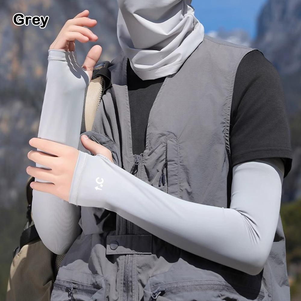 UPF 50+ Sun Arm Sleeves Breathable Arm Covers Summer Ice Silk Arm Sleeves Outdoor