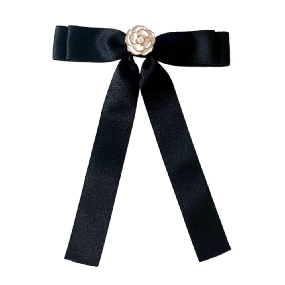 Rhinestone Shirt Brooch Simple Collar Texture Bowknot Accessories Bow Tie School Student