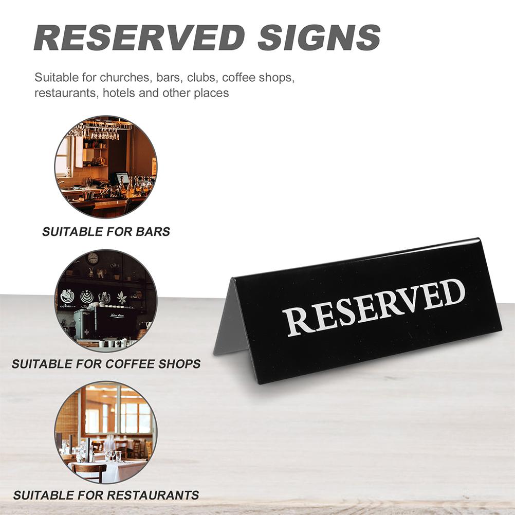 2шт акриловый знак Reserved многоразовый Reserved знак ресторанный стол Reserved знак v-образный стол Reserved