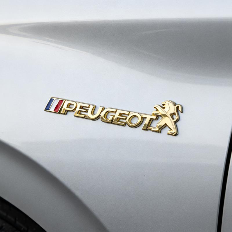 Peugeot fender metal sticker modified high-performance car logo trunk sticker 206 207 307 406 508 607 408 5008 GT RCZ Rifter