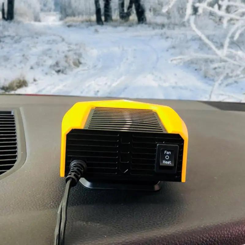 Car Heater 24/12V 180W Windshield Defogger And Defroster 360° Rotatable Auto Window Defroster Fast Heating And Cooling Fan