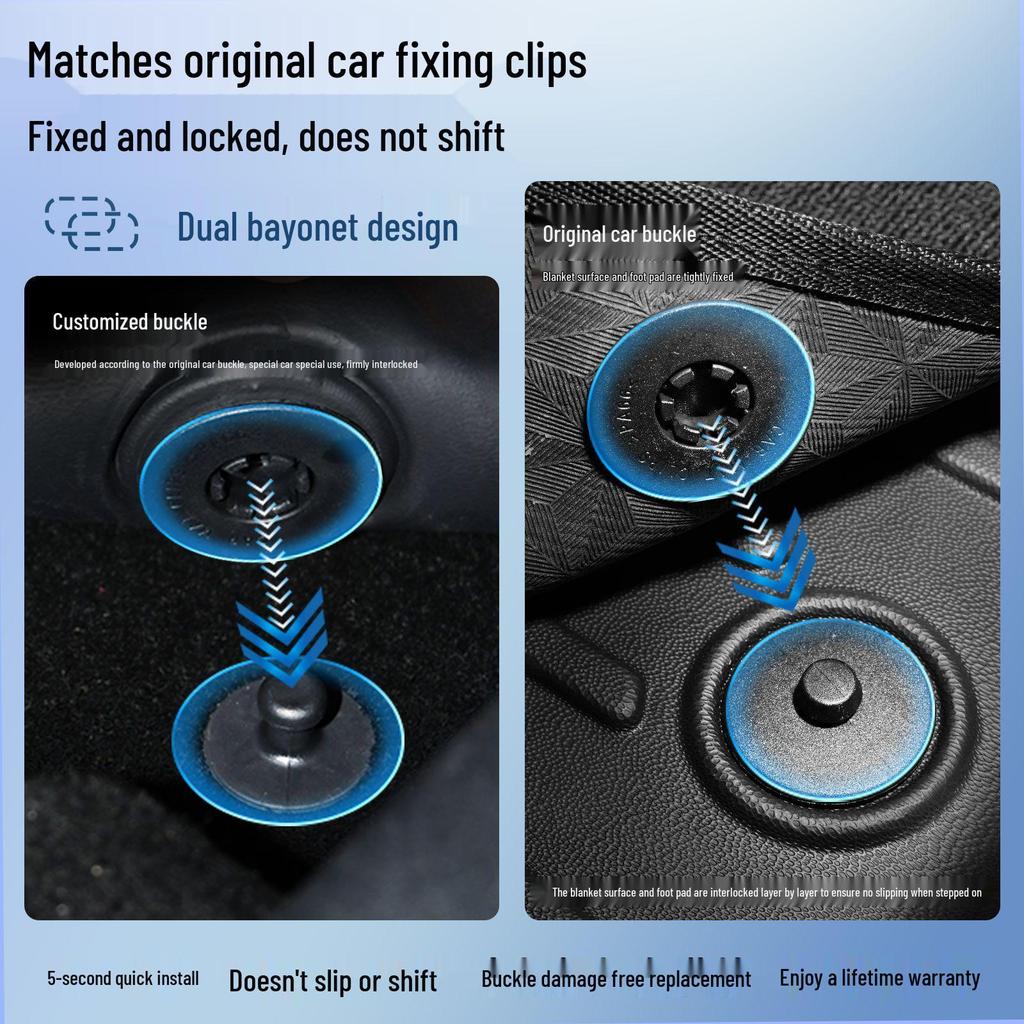 Hyundai Tucson Eco-friendly TPE All-Weather Floor Mats Interior Accessories