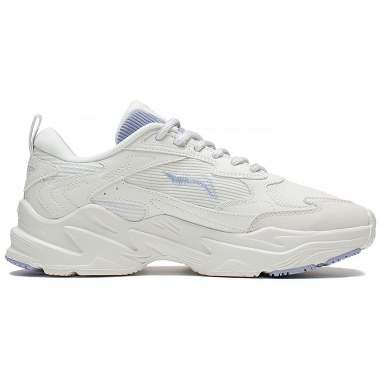 Li Ning Qixing повседневные удобные амортизирующие нескользящие износостойкие кроссовки с низким верхом женские кроссовки белые синие ARLS024-1