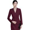 Elegant Apricot Women's Blazer Set: Chic Street Style, High-End Professional Suit