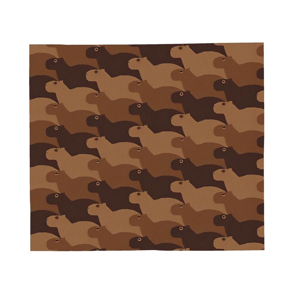 Capybara Blankets Fleece Textile Decor Cartoon Cute Multifunction Super Soft Throw Blankets for Bed Outdoor Quilt