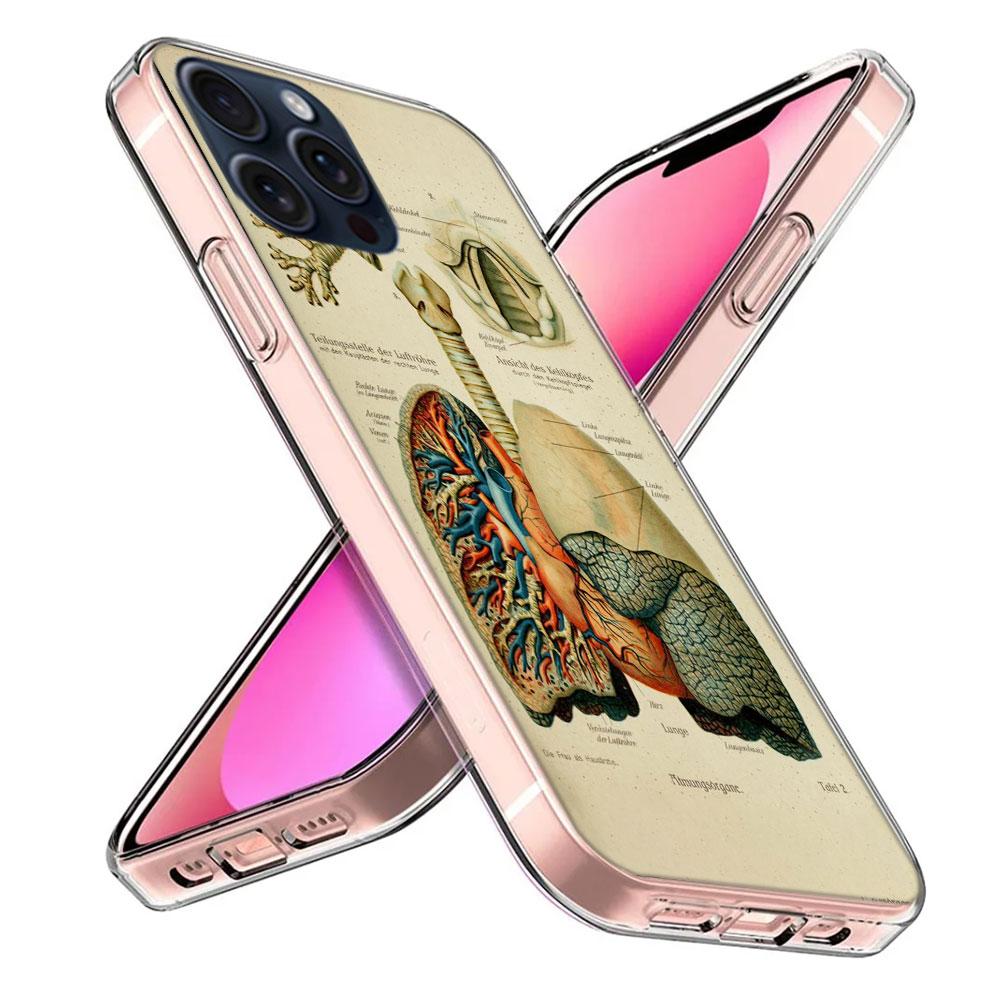 Медицинский Человеческие Органы Мозг Чехол Capa Для Телефона Для Iphone 17 Air 16 Pro Max 15 12 Pro 14 Plus 17E 16E 11 13 Mini Чехлы Fundas