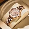 Top Brand Women Watch Stainless Steel Mesh Rose Gold Simple Waterproof Luminous Ladies Watches Diamond Luxury Quartz Elegant Clock