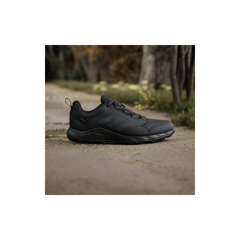 Кроссовки для трейлраннинга Adidas Terrex Trace Rocker 2 GORE-TEX, Унисекс, Взрослые, NKA14 Черный/Черный/Оранжевый (JI0959), Размер 26,5 см