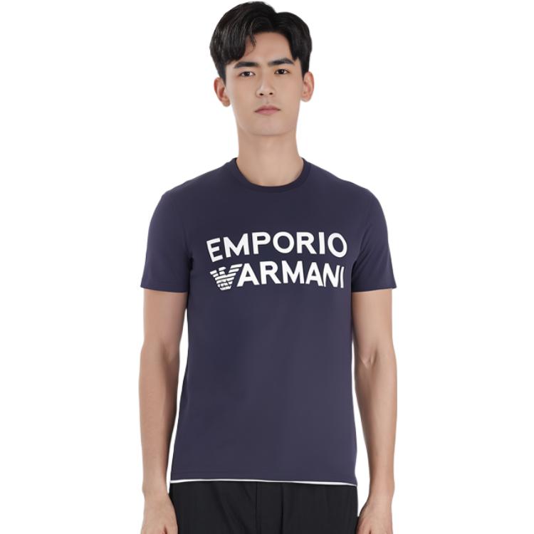 EMPORIO ARMANI Logo-print Cotton T-shirt 211831-3R479-4833