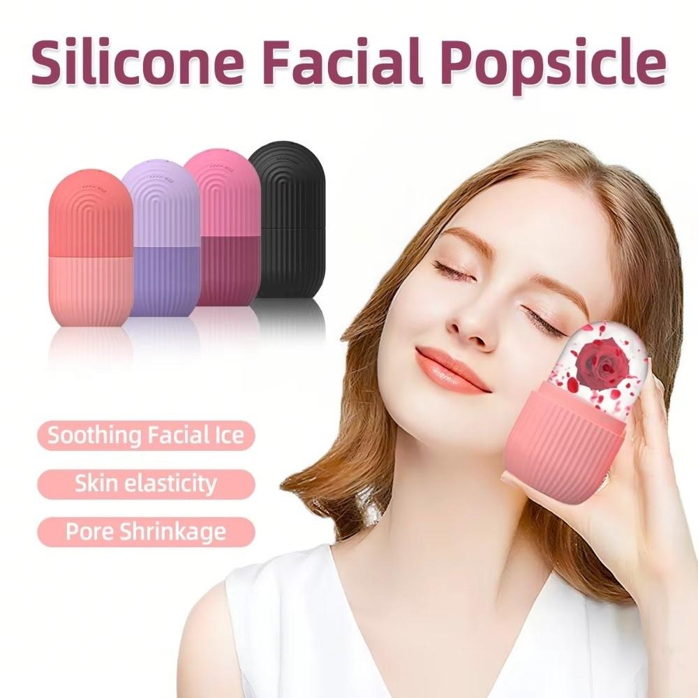 Facial De-puffing Facial Ice Cube Mold Silicone Facial Ice Pack Device for Beauty and Skin Care