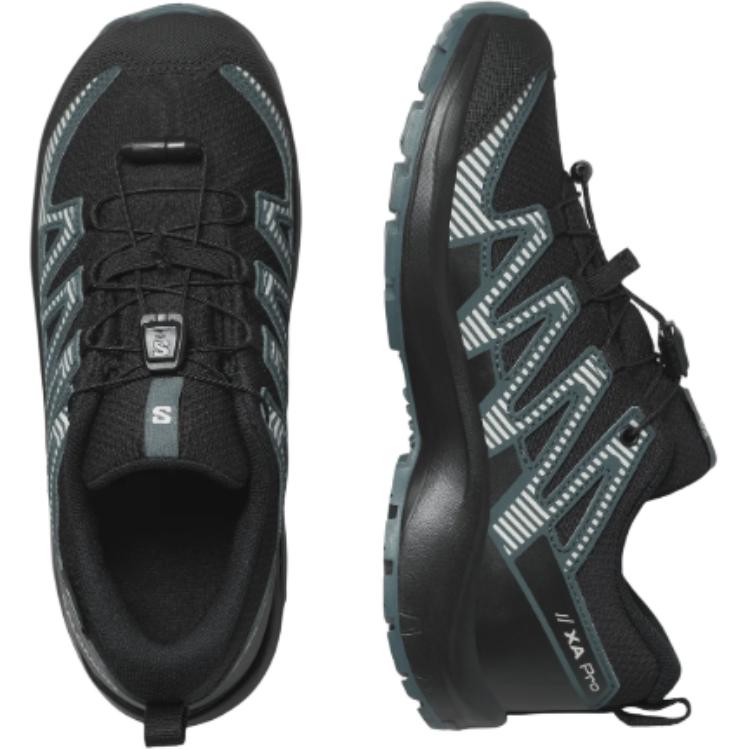 SALOMON Xa Pro V8 Стильные Универсальные Нескользящие Водонепроницаемые Низкие Походные Ботинки Детские Походные Ботинки Черные L47568000