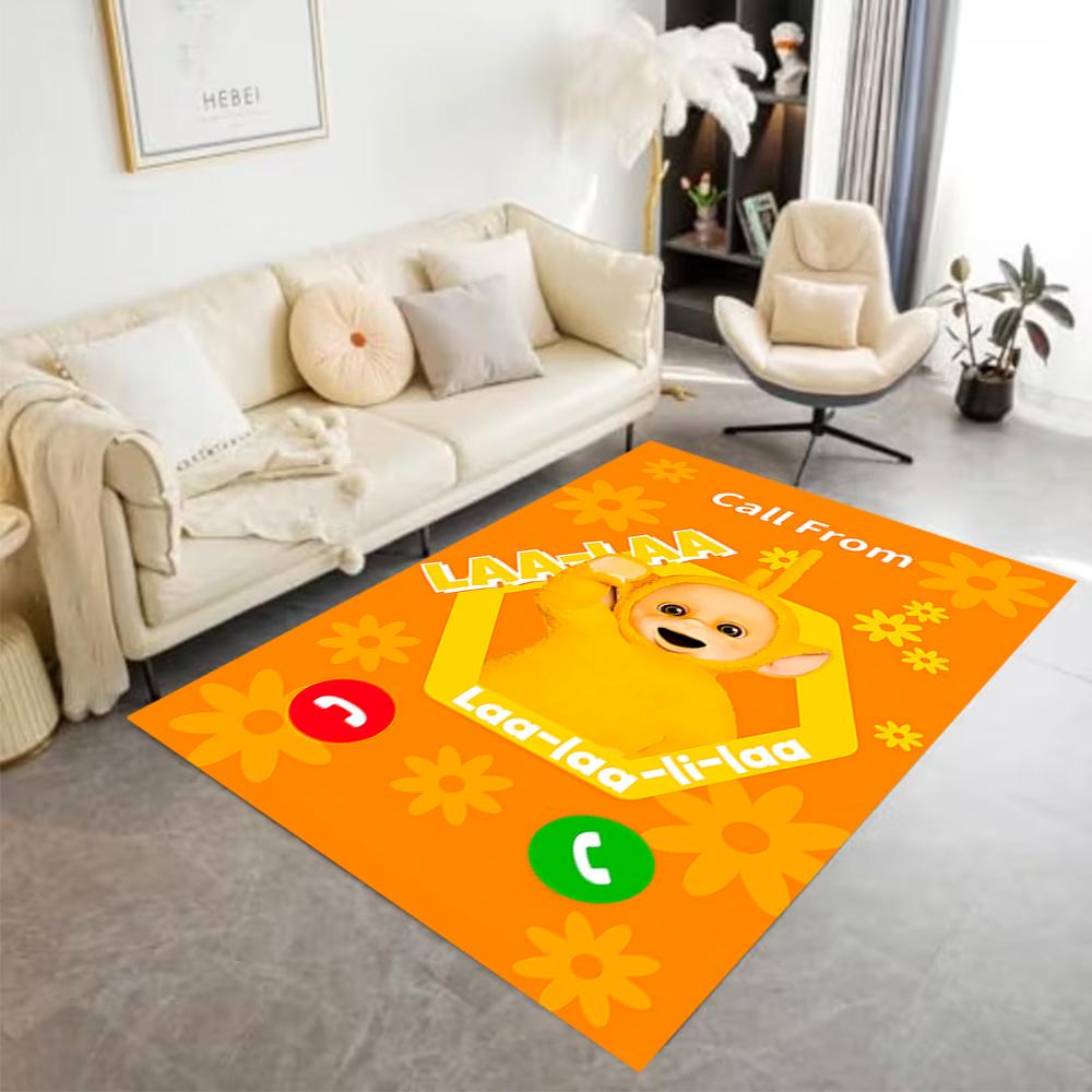 Teletubbies Scooter Ride Carpet Suitable for Playrooms Dormitory Bedrooms Study room Antislip Carpet Anime Office Decor Perfect Gift for Women/Men