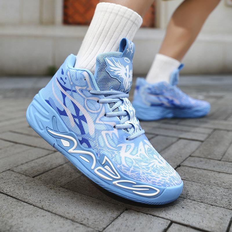 Кроссовки-ботинки «Мандариновая утка», новая спортивная обувь, три мяча 4-го поколения, для взрослых студентов и подростков, актуальные баскетбольные кроссовки