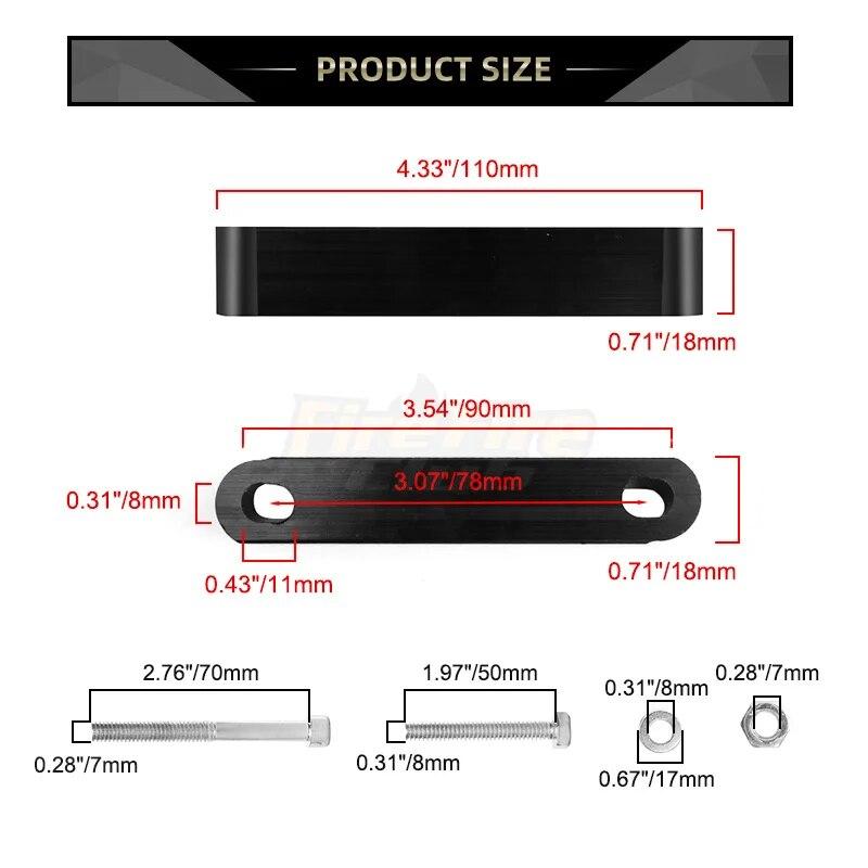 Проставки для переднего крыла мотоцикла 19 дюймов для Harley Touring Electra Glide FLHT Road Glide FLTR Road King FLHR 1997-2013