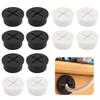 Втулка черная и всего 6 штук 12 Гибкая резина 25 мм Резиновая втулка Крышка отверстия для кабеля на столе Резиновый органайзер для проводов для офисного домашнего компьютерного стола (2