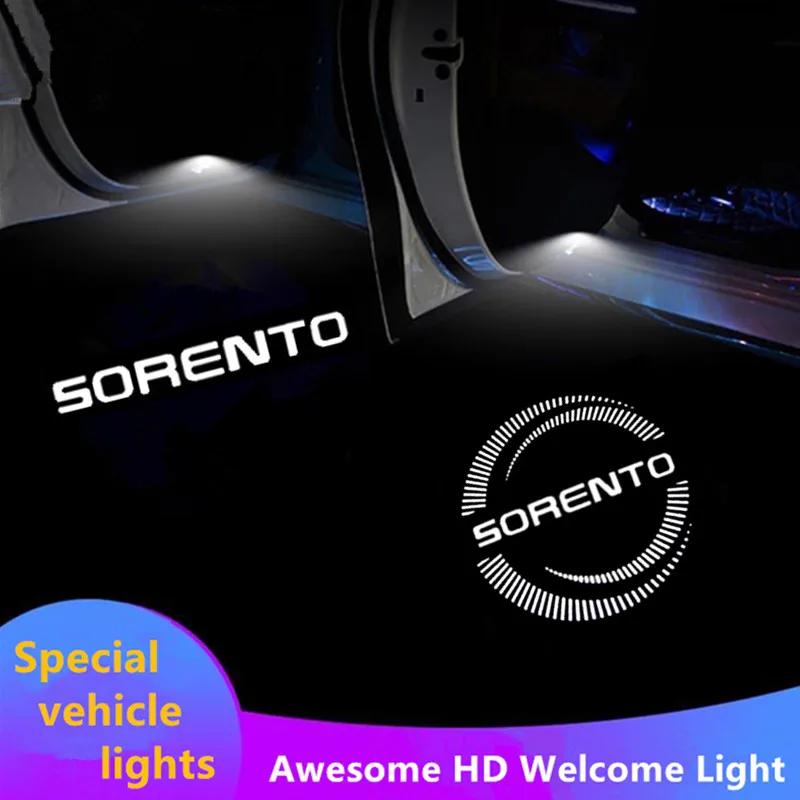 AANE1 Accessories For KIA Sorento UM (3th Gen) Prime 2015 2016 2017 2018 2019 2020 LED Car Door Projector Ghost Shadow Welcome Light