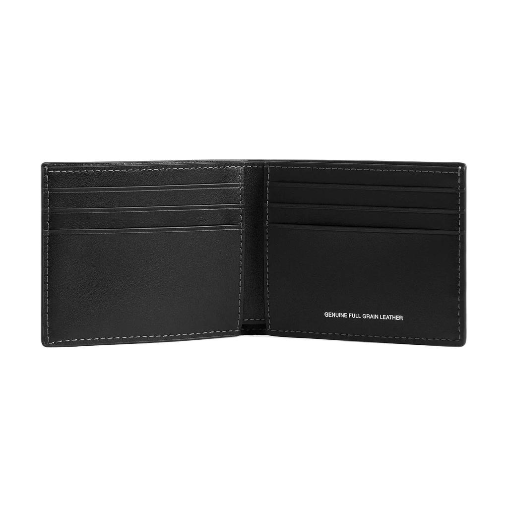 Coach Кошелек-портмоне Двойное сложение Кожаный кошелек Мужской кошелек Черный CEB49-BLC