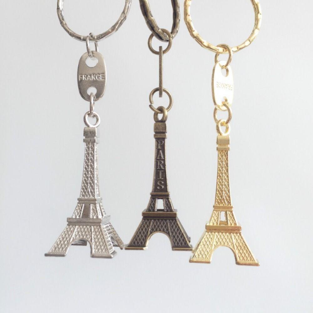 Zinc Zinc Alloy France Tower Keychain Vintage Paris Keyring Creative Eiffel Tower Bag Pendant Bag Hanging